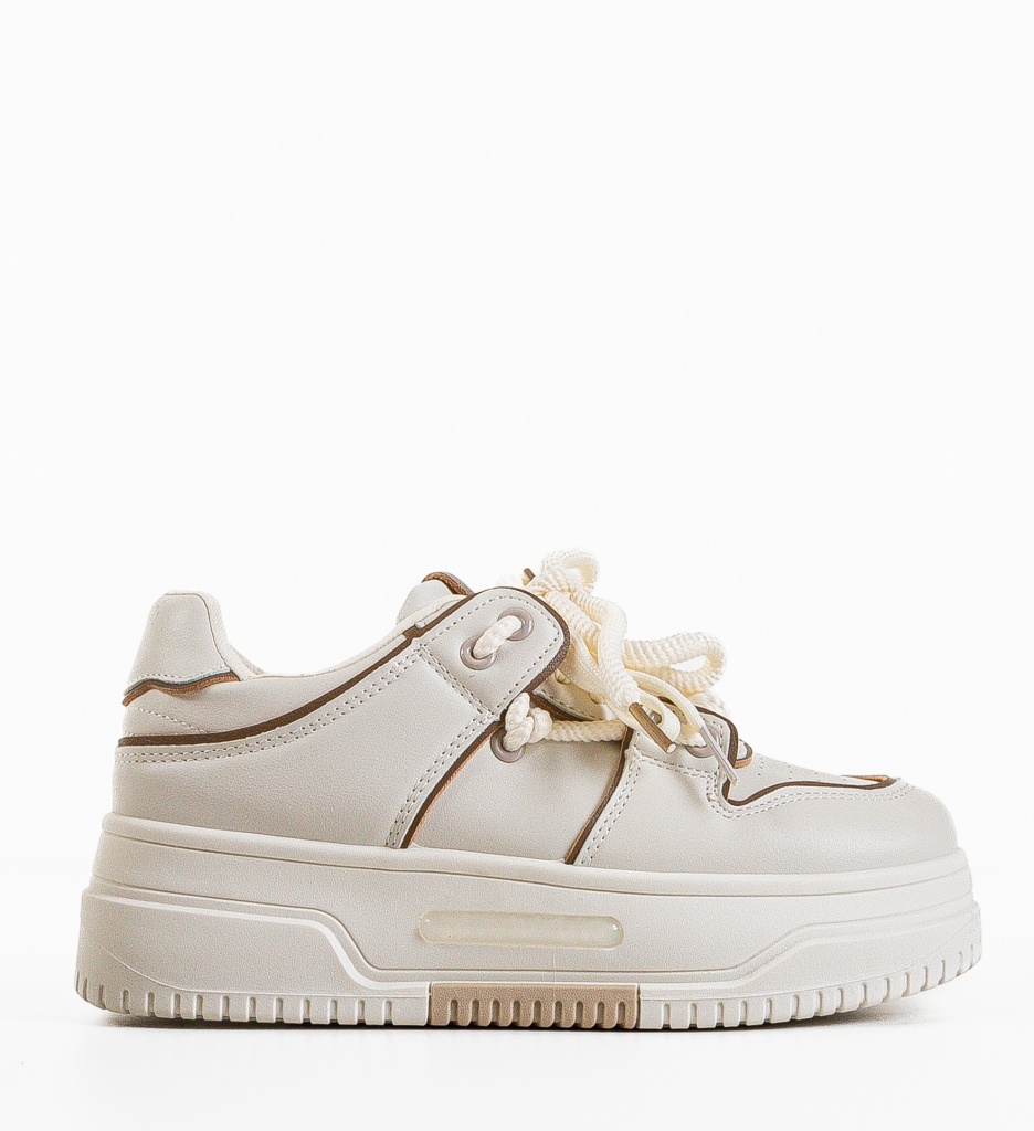Sneakers Dama Kerim Bej | Confort și Stil - imagine 4