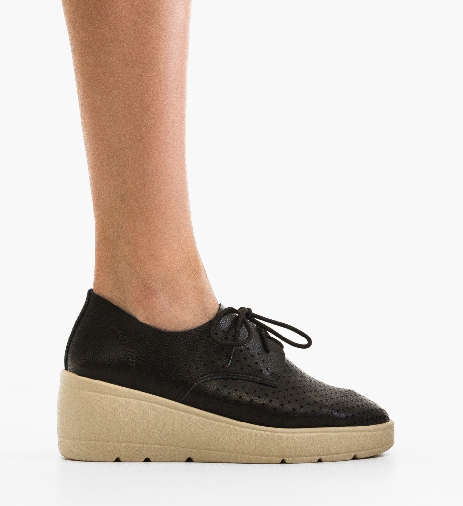 Platforme Dama Mersonk Negre | Confort & Stil - imagine 6