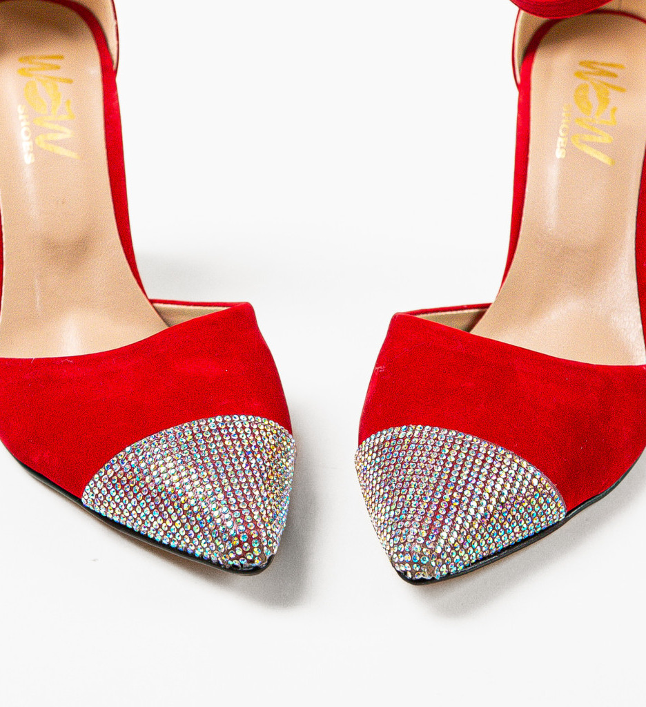 Pantofi Dama Digs Rosii - Eleganță și Stil - imagine 6