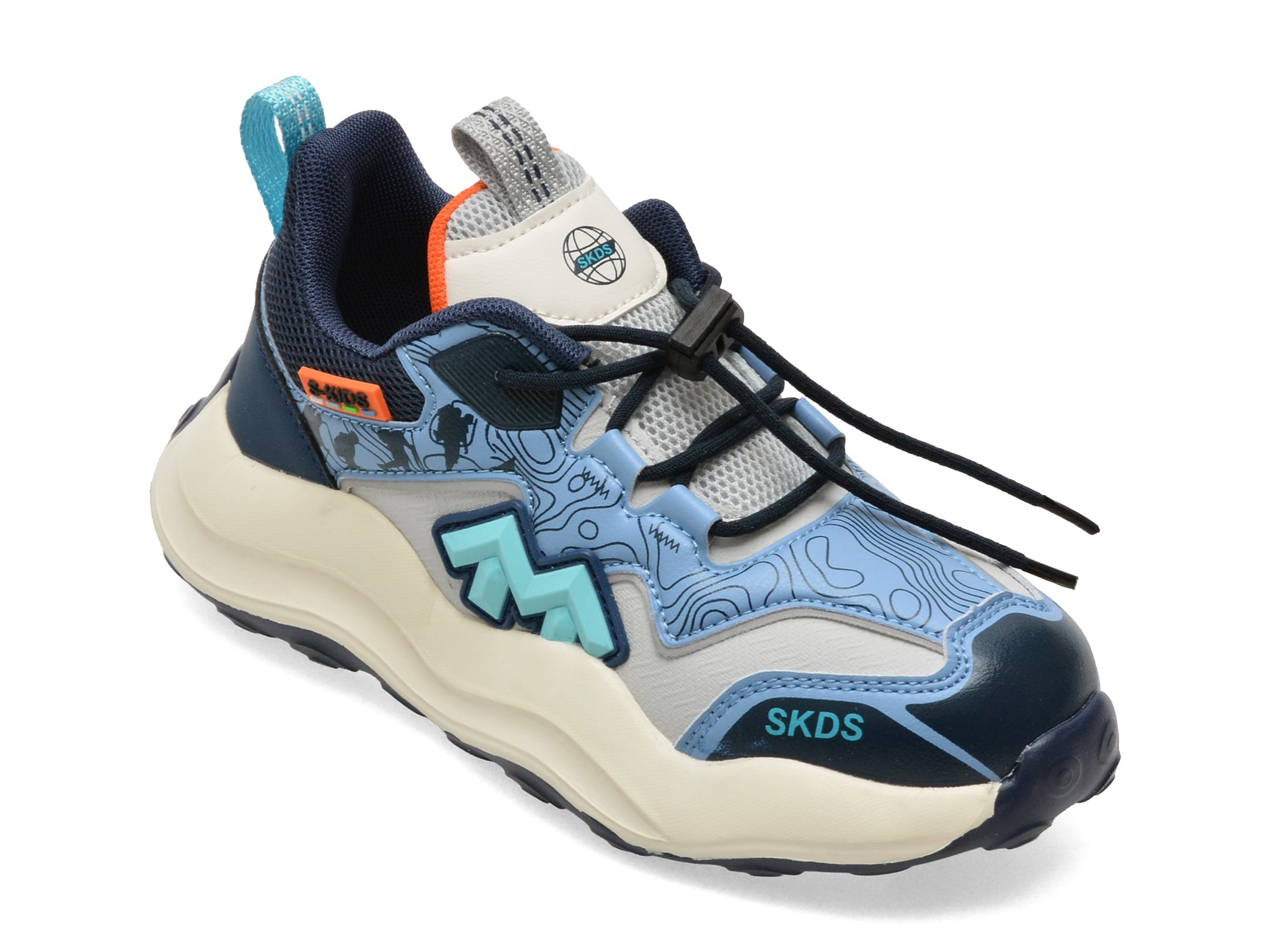 Pantofi Sport Selection Kids Albaștri din Piele Ecologică