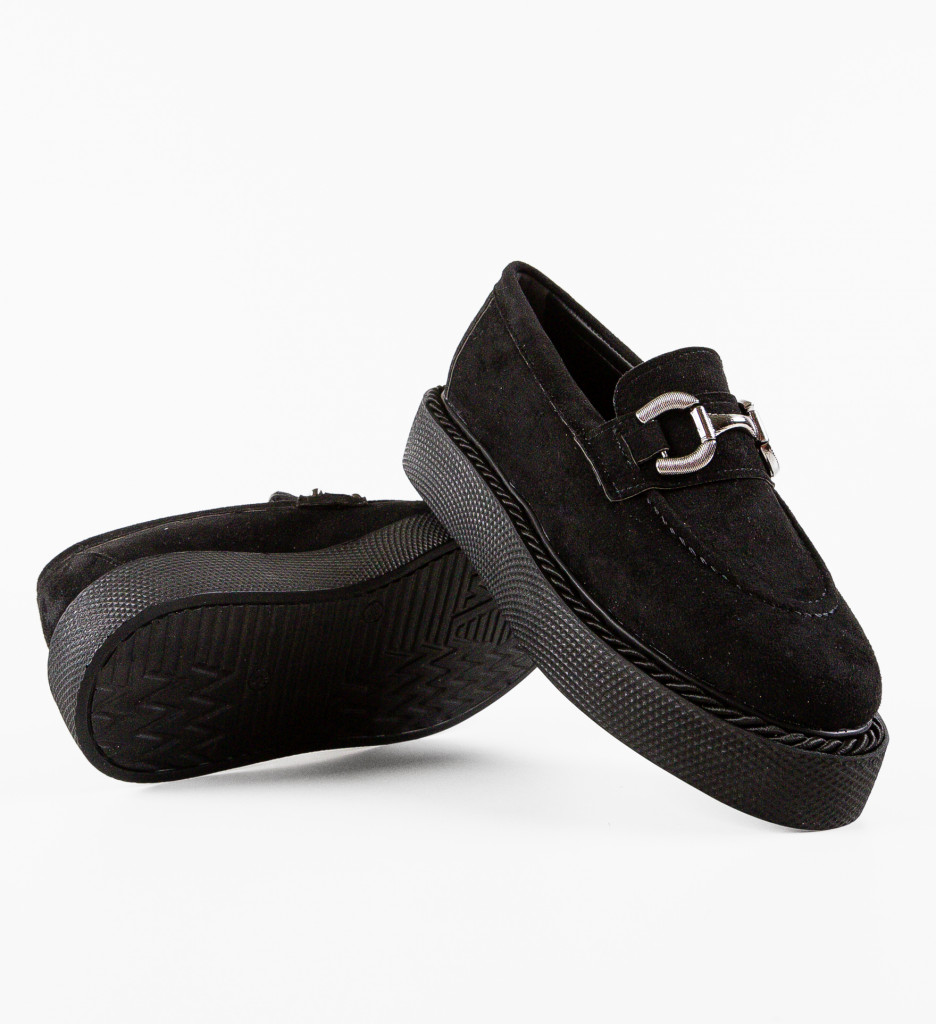 Pantofi Casual Selvie Negri | Confort și Stil - imagine 7