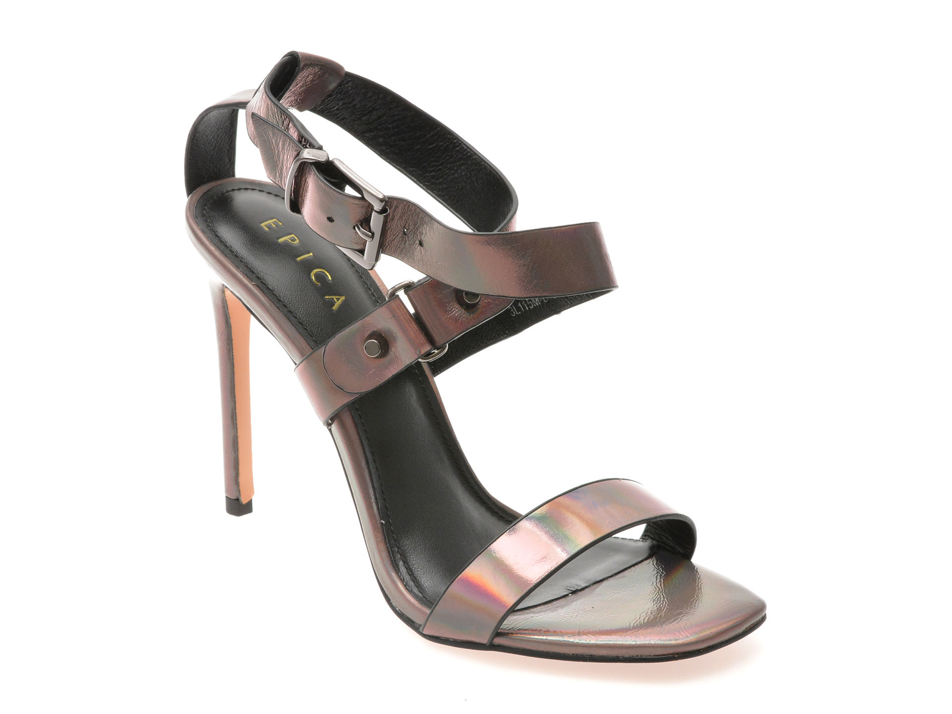 Sandale Elegante EPICA Gri din Piele Naturală