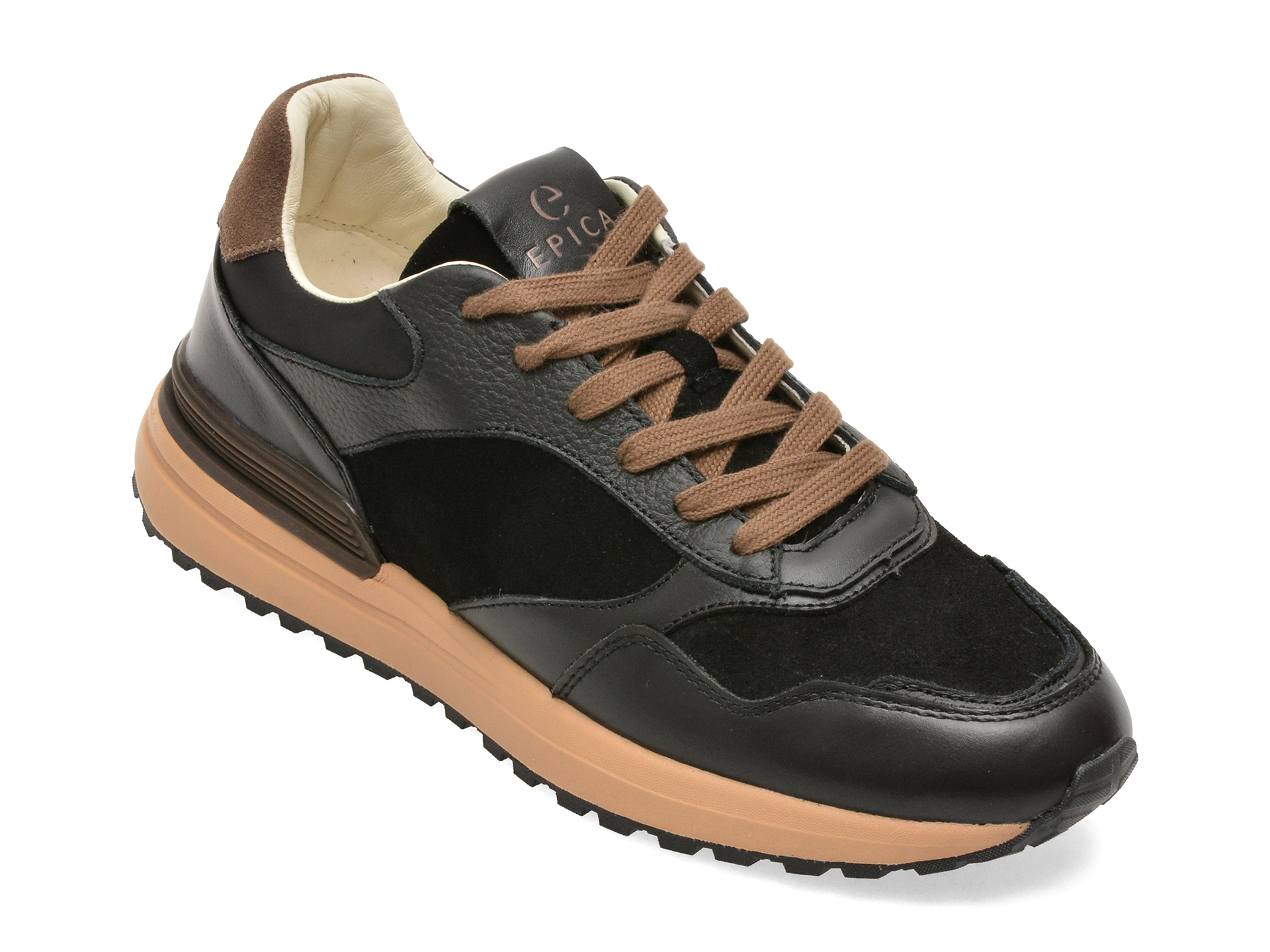 Pantofi Sport Epica Negri Piele Naturală