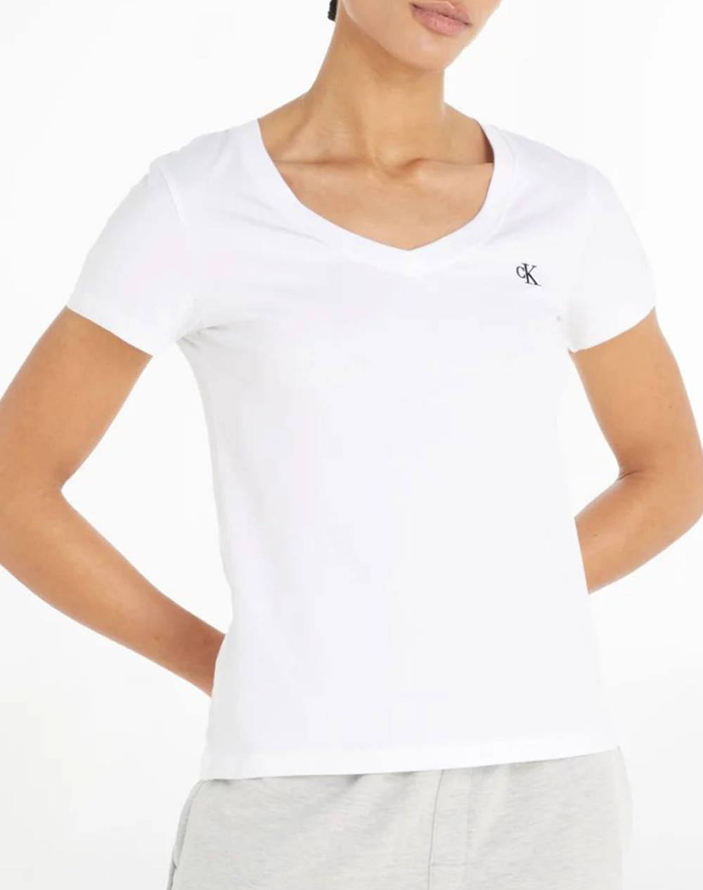 T-Shirt Calvin Klein V-Neck Confort Stretch