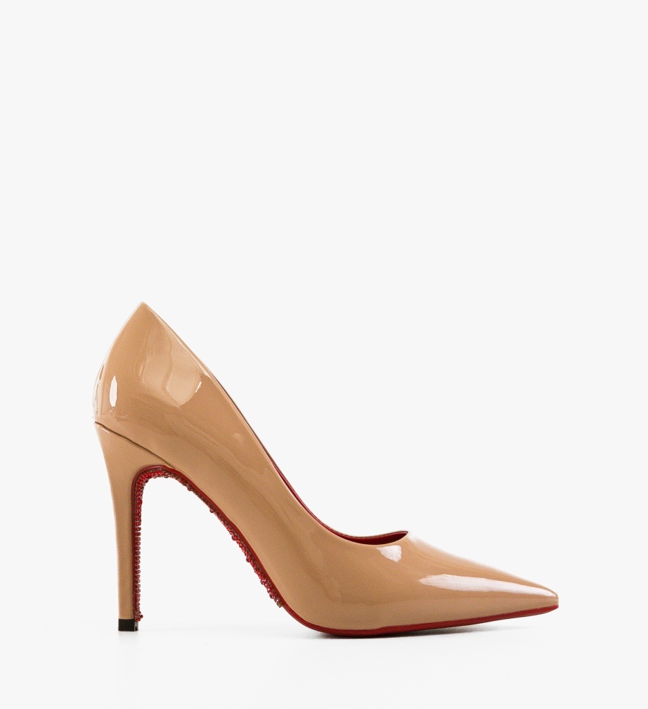 Pantofi cu Toc Honny Nude Eleganți și Confortabili - imagine 6