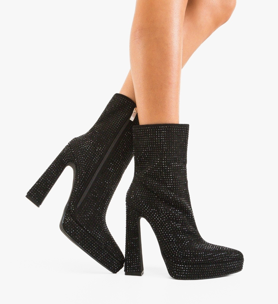 Botine Dama Iram Negre Elegante - imagine 3