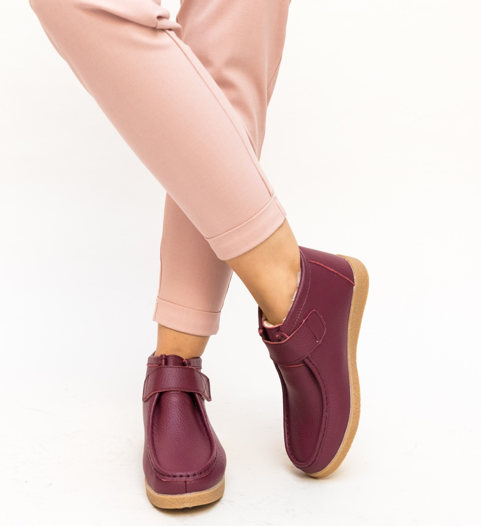 Pantofi Casual Debir Grena - Confort și Stil - imagine 2