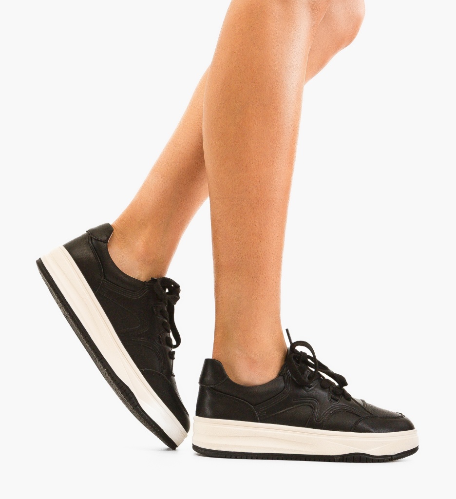 Sneakers Niuzli Negri - Confort & Stil Urban - imagine 2