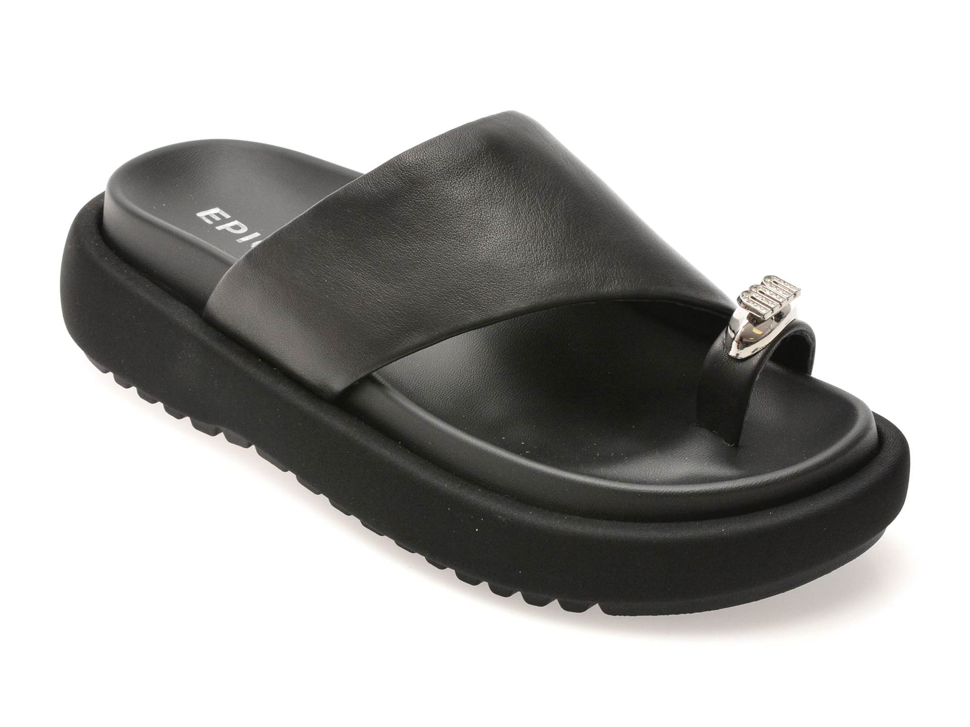 Papuci EPICA Negri | Piele Naturală & Confort