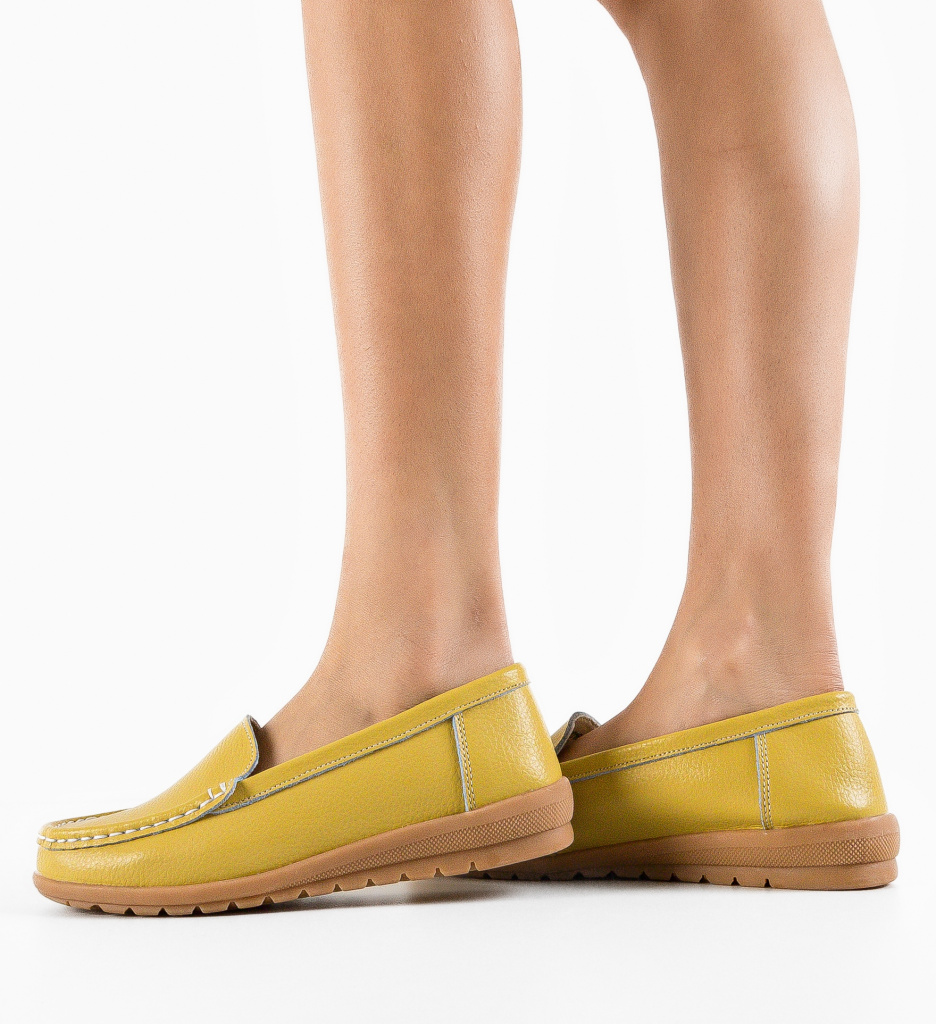 Pantofi Casual Georgie Galbeni - Stil și Confort Zilnic - imagine 3