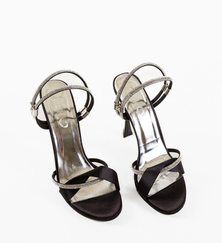 Sandale Nenema cu Toc Negre - Eleganță și Stil - imagine 6
