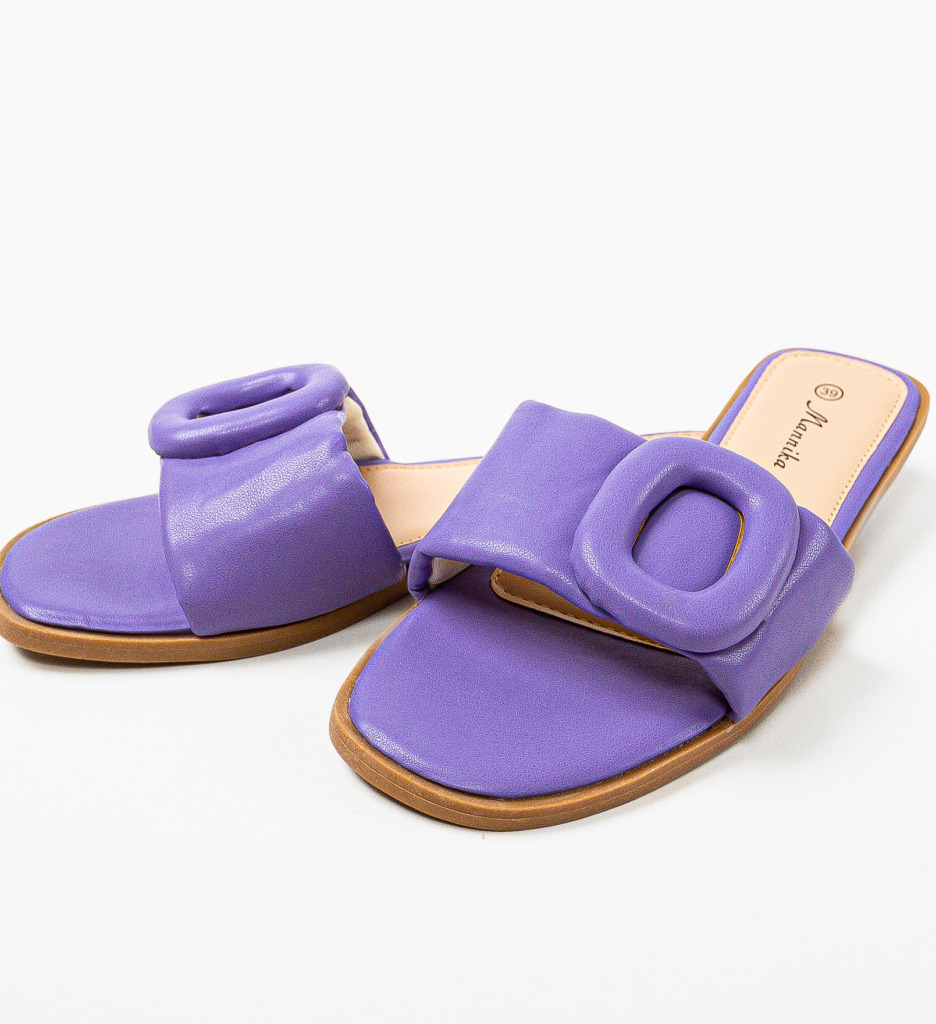 Papuci Dama Palesa Mov - Confort și Eleganță - imagine 6