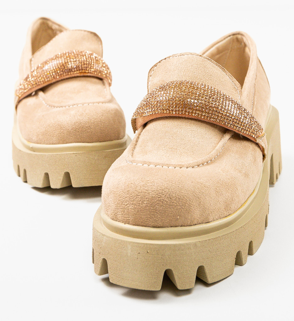 Pantofi Casual Spikez Bej - Confort și Stil - imagine 7