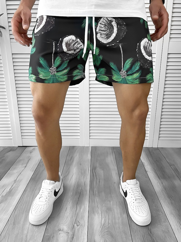 Sort Baie Barbati Imprimeu - Confort Stil