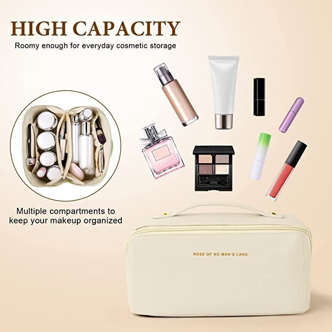 Geanta cosmetice Chabela Delis PT1053, Alb, impermeabila - imagine 5