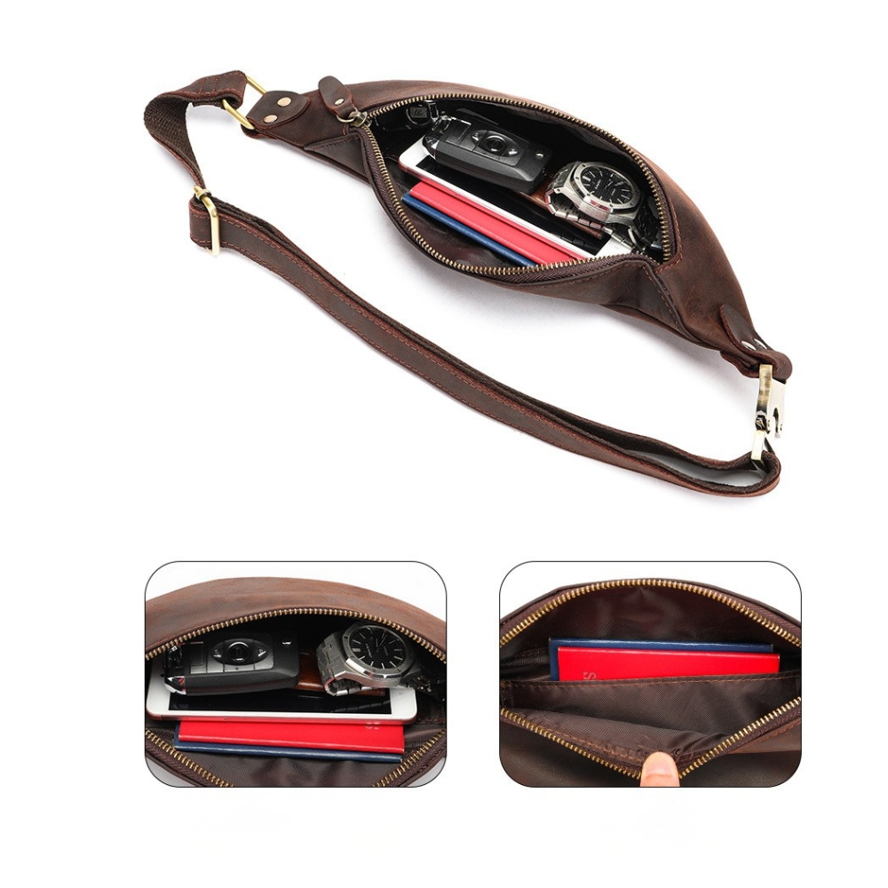 Borseta Zevar GT3798 Piele Naturală Maro - imagine 4
