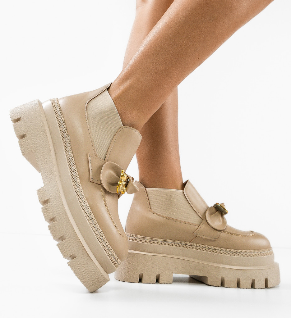 Pantofi Casual Bearya Bej - Confort și Stil Zilnic