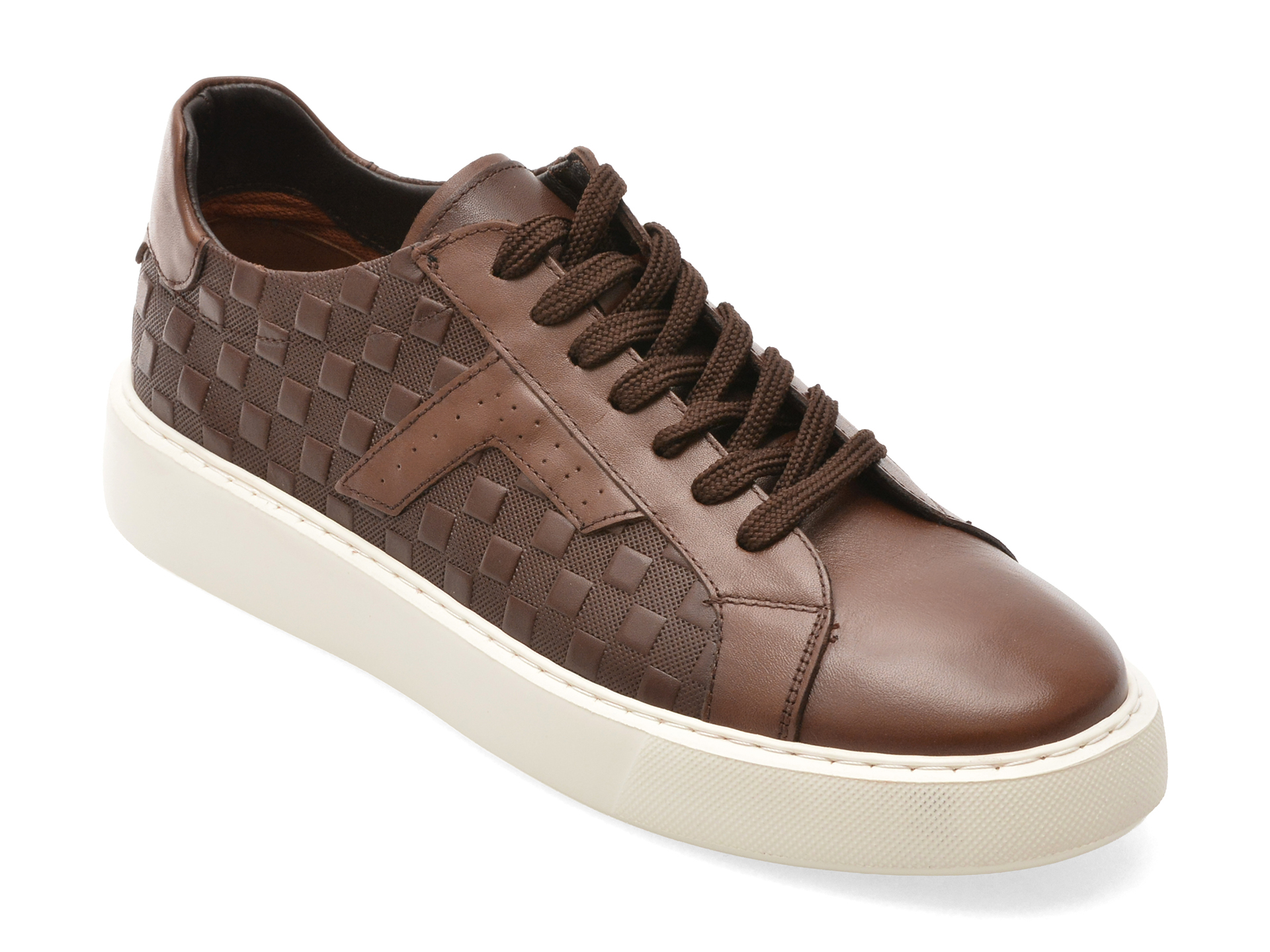 Pantofi Sport Bite The Bullet Maro Piele Naturală