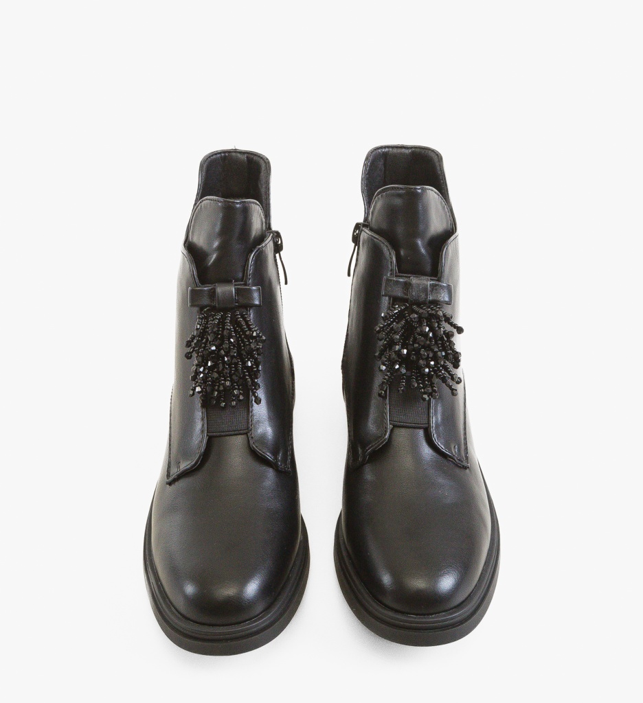 Ghete Dama Charlie Negre | Eleganță și Confort - imagine 5