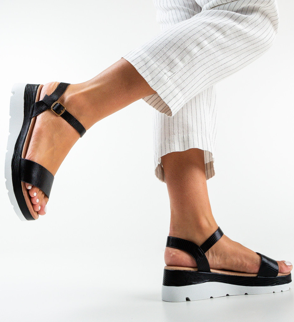 Platforme Hustan Negre | Stil și Confort - imagine 3