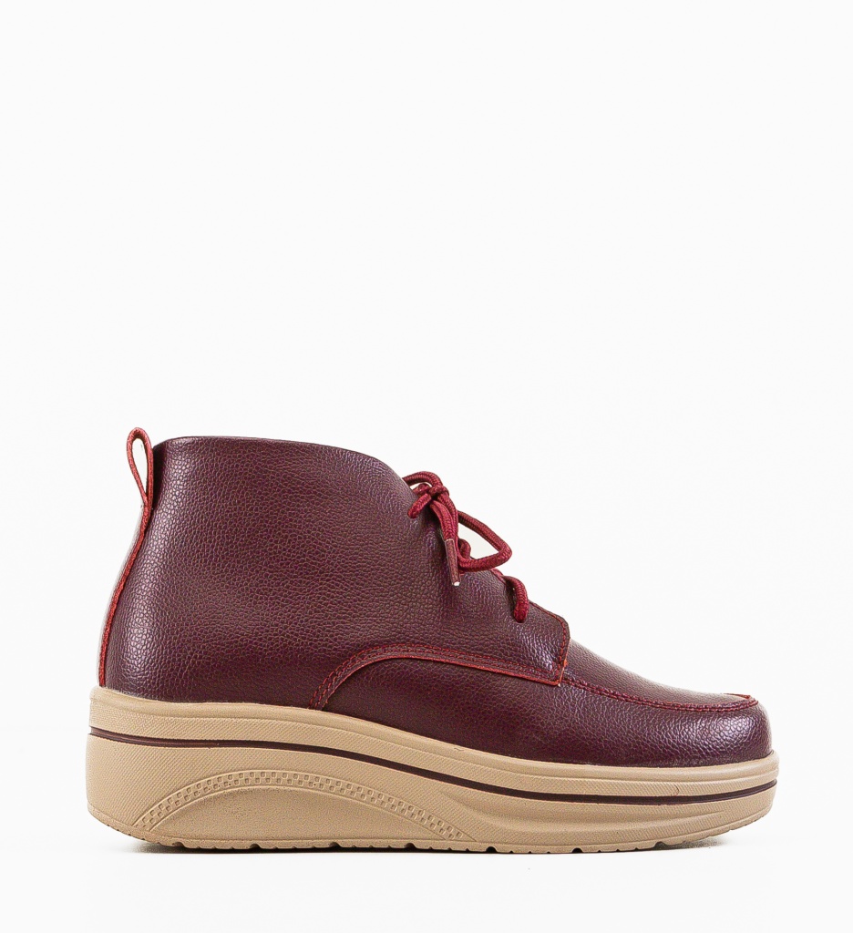 Pantofi Casual Bergamon Grena | Confort și Stil - imagine 3