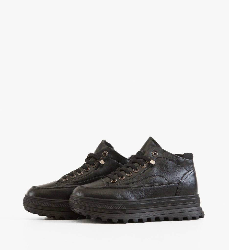 Sneakers Dama Milane Negri | Confort și Stil - imagine 4