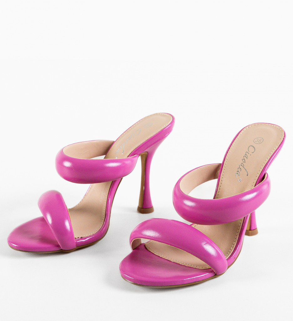 Sandale Saboti Krista Fuchsia - Eleganță și Stil