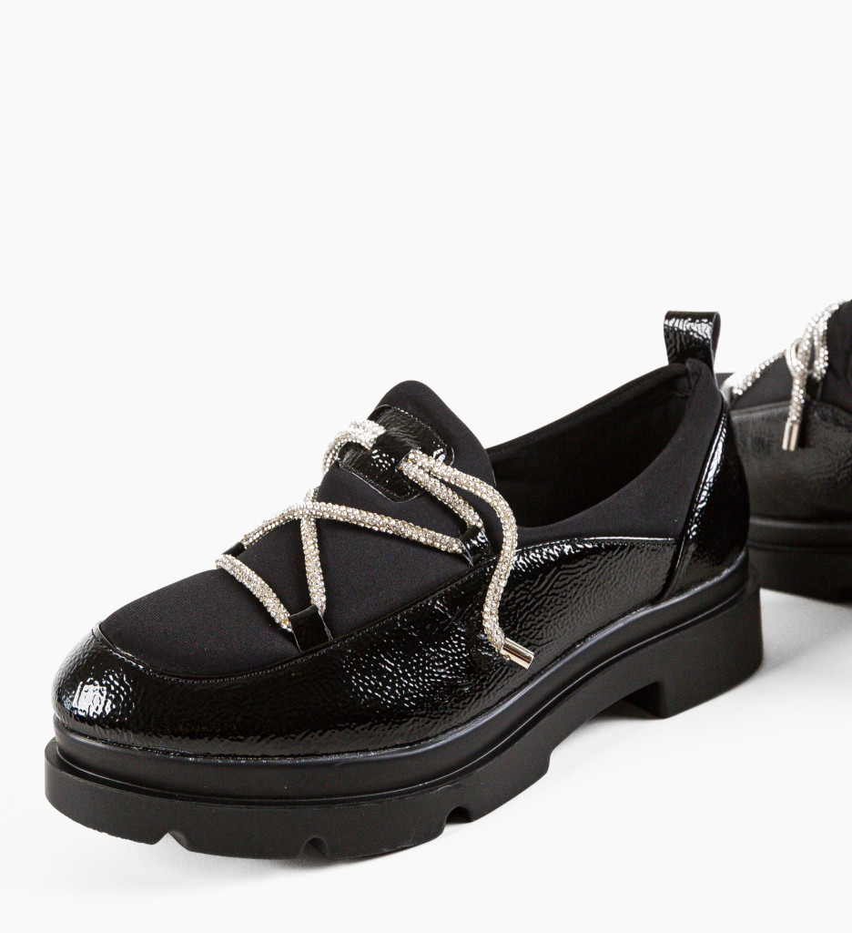 Pantofi Casual Dama Stayli Negri Eleganți - imagine 7