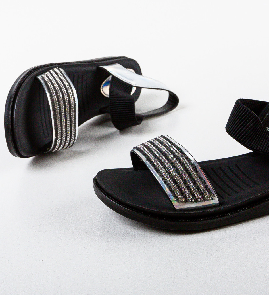 Sandale Dama Argintii Elegante - Stil Noche - imagine 5