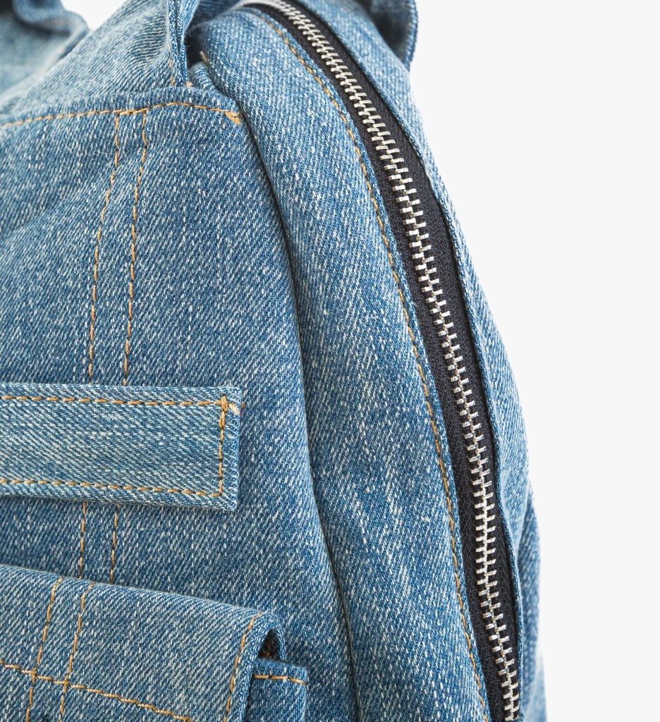 Rucsac Dama Jeans Albastru Casual | Stil Urban - imagine 6