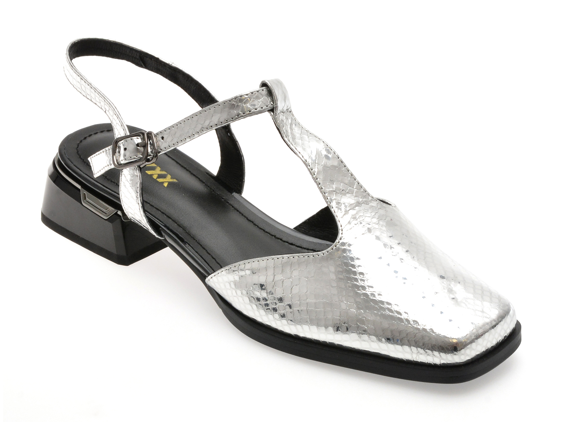 Pantofi GRYXX Argintii din Piele Naturală