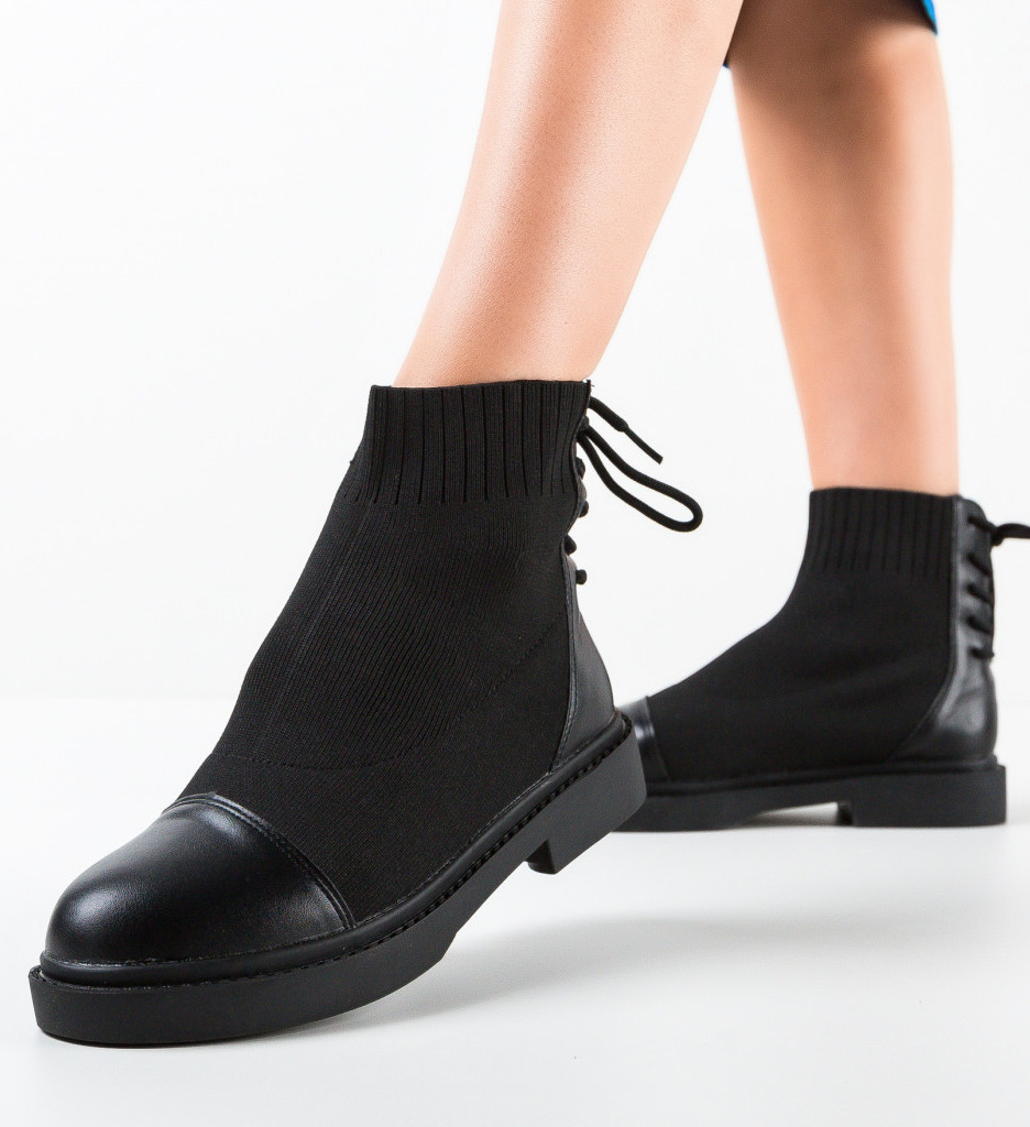 Ghete Dama Vhagar Negre - Eleganță și Stil Urban - imagine 4