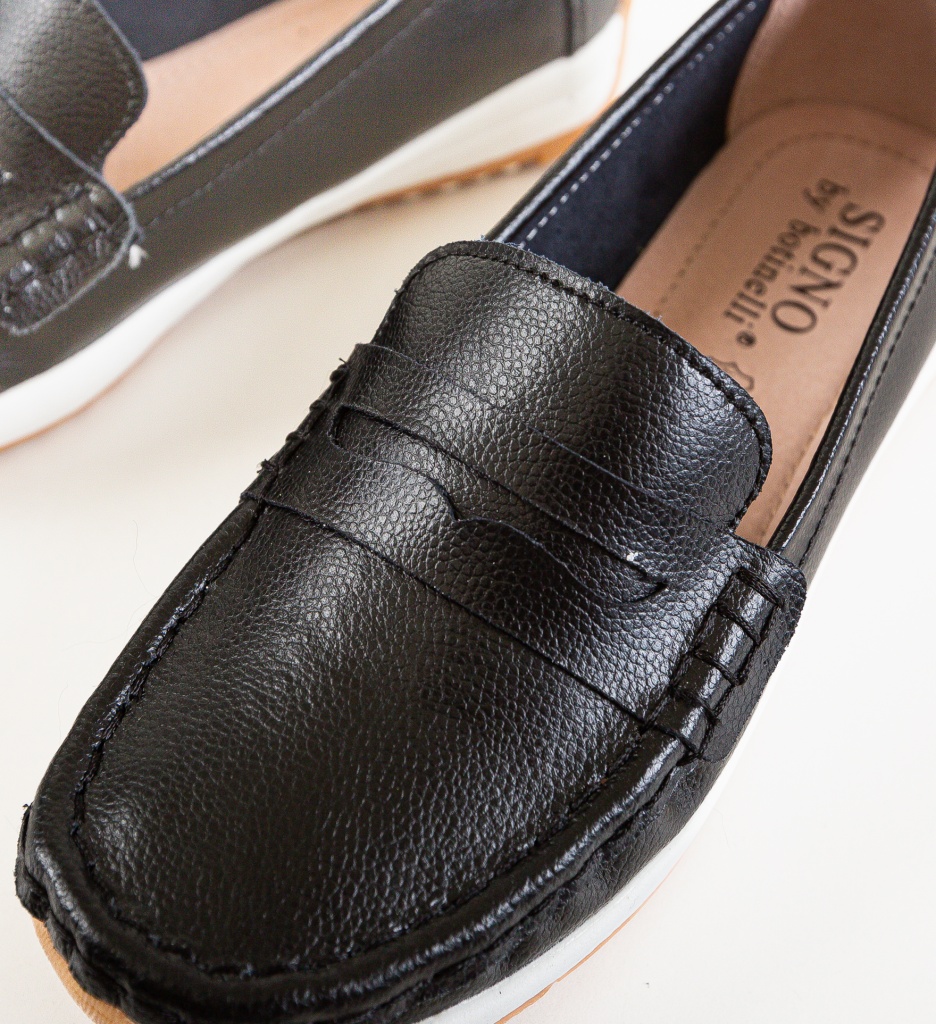 Pantofi Casual Uyteu Negri - Confort & Stil - imagine 6