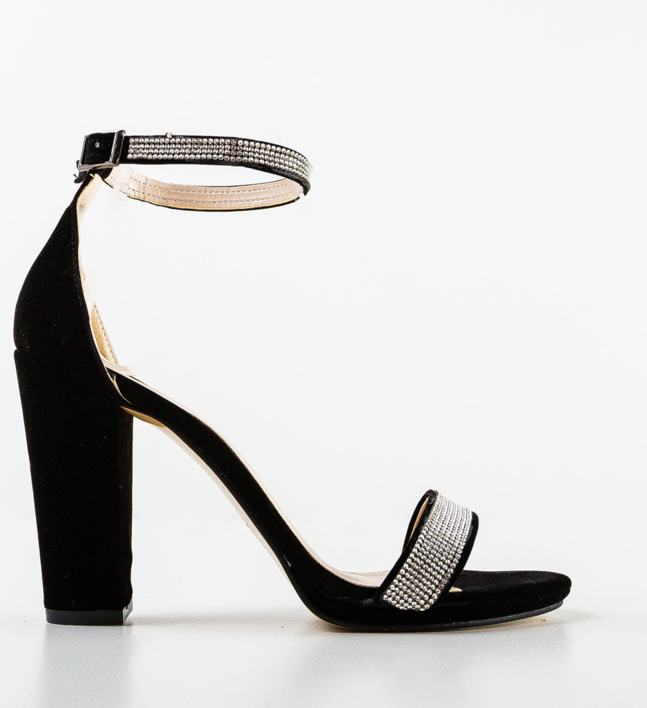 Sandale cu Toc Odika Negre - Eleganță și Stil - imagine 4