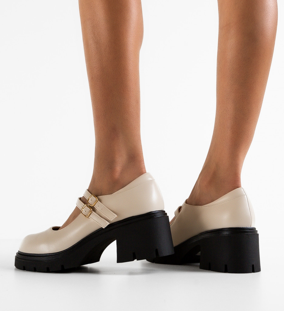 Pantofi Casual Jadvyga Bej - Confort și Stil - imagine 2