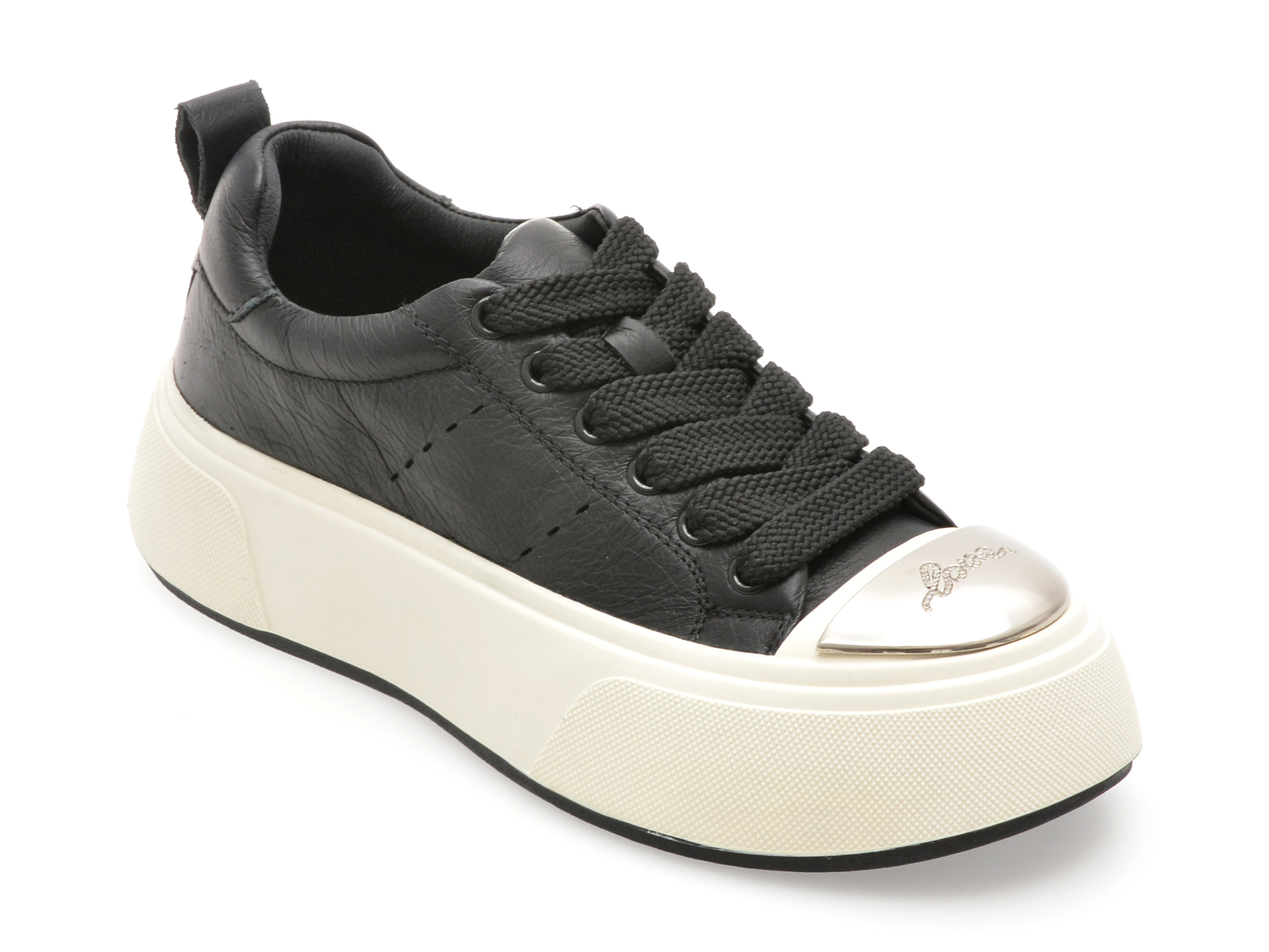 Pantofi Sport Epica Negri din Piele Naturală