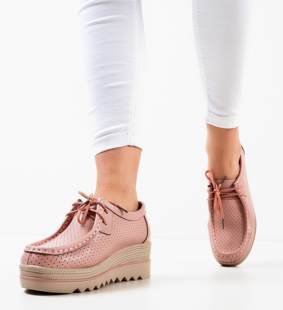 Pantofi Casual Dama Roz - Confort și Stil - imagine 3