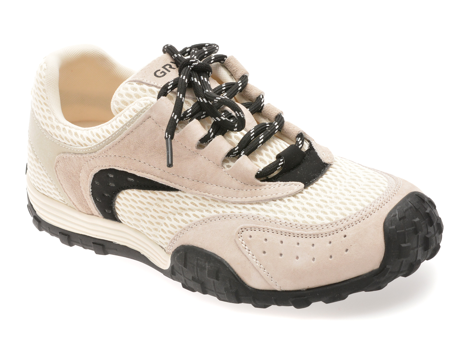 Pantofi sport GRYXX alb-negru din textil și piele