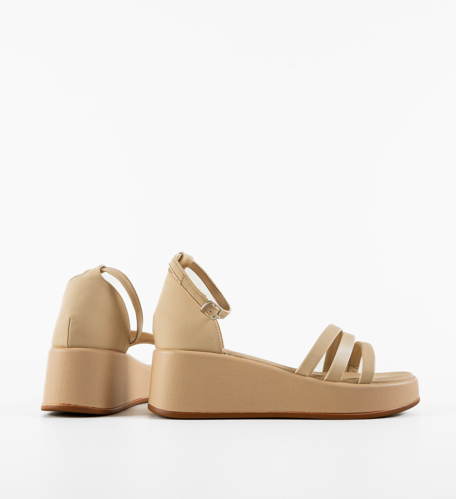 Sandale Platforme Larissa Bej | Eleganță și Stil - imagine 5