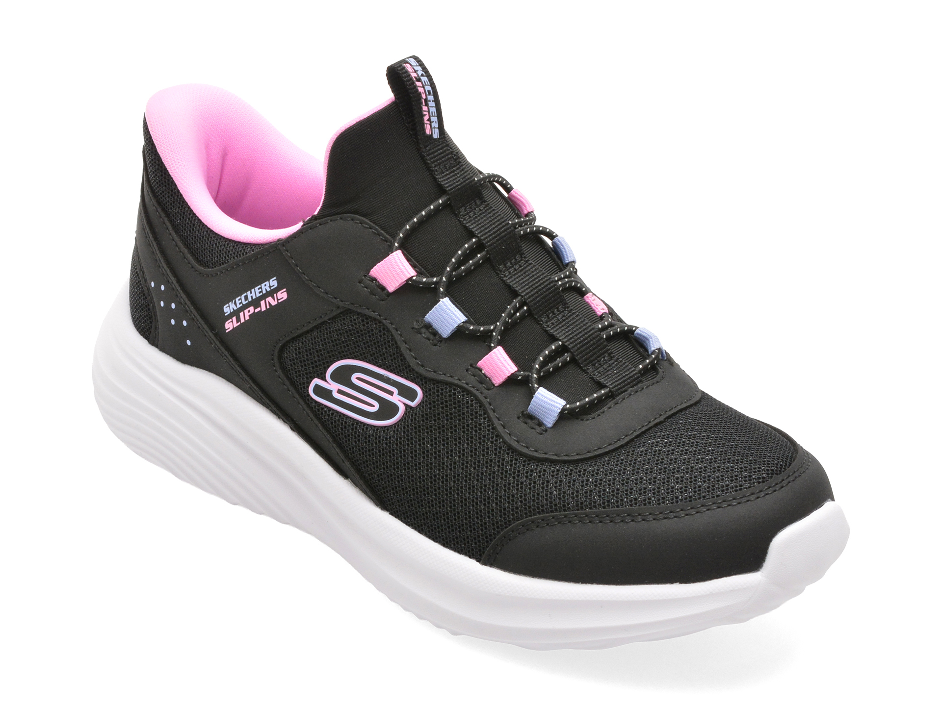Pantofi Skechers Bounder Pro Negri Slip-on Confort