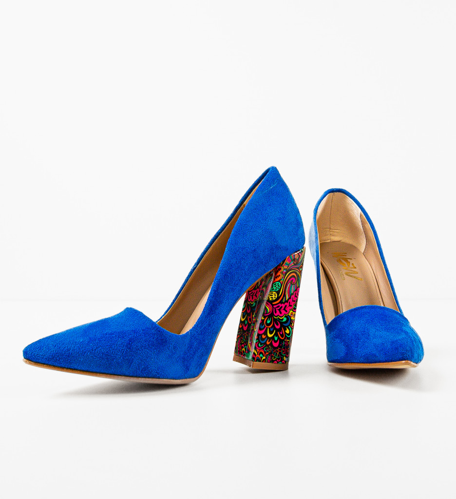 Pantofi Monina Albastre - Eleganță și Stil - imagine 2