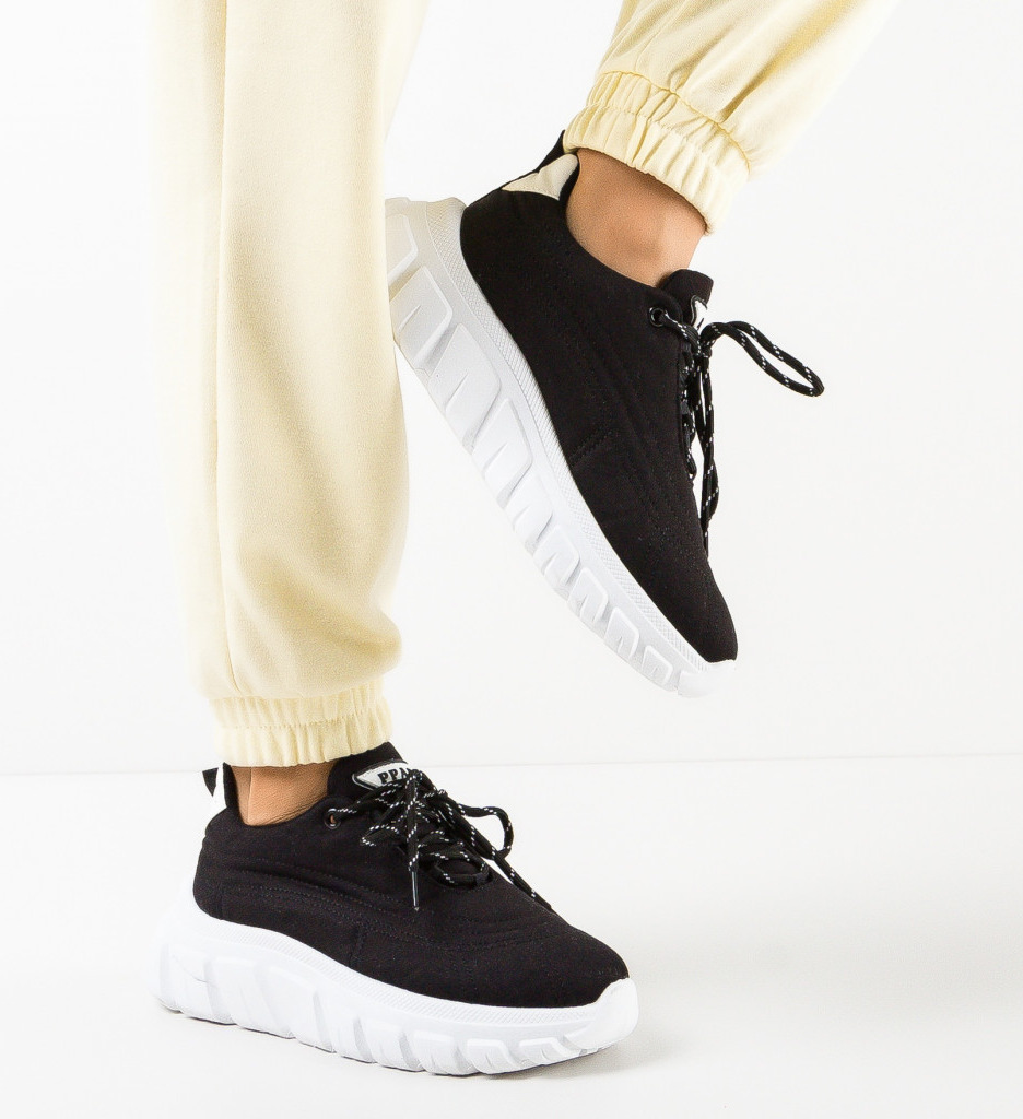 Sneakers Dama Aviana Negri - Confort și Stil Sportiv - imagine 3