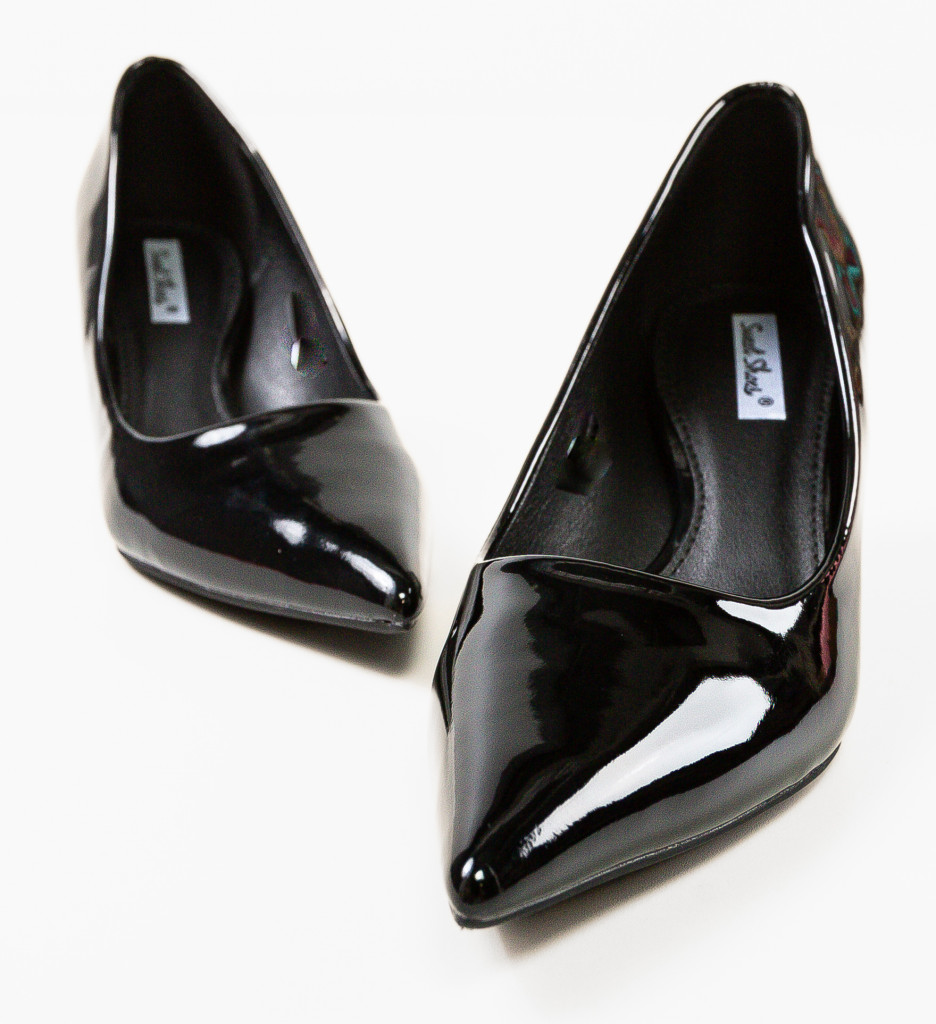 Pantofi Dama Lenn Negri cu Toc Eleganți - imagine 6