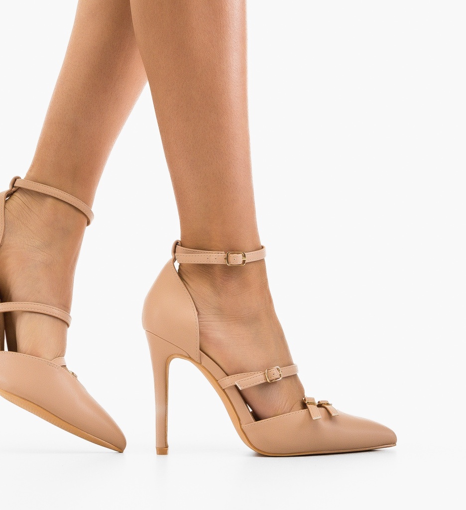 Pantofi dama Cobb Bej eleganți - confort și stil - imagine 3