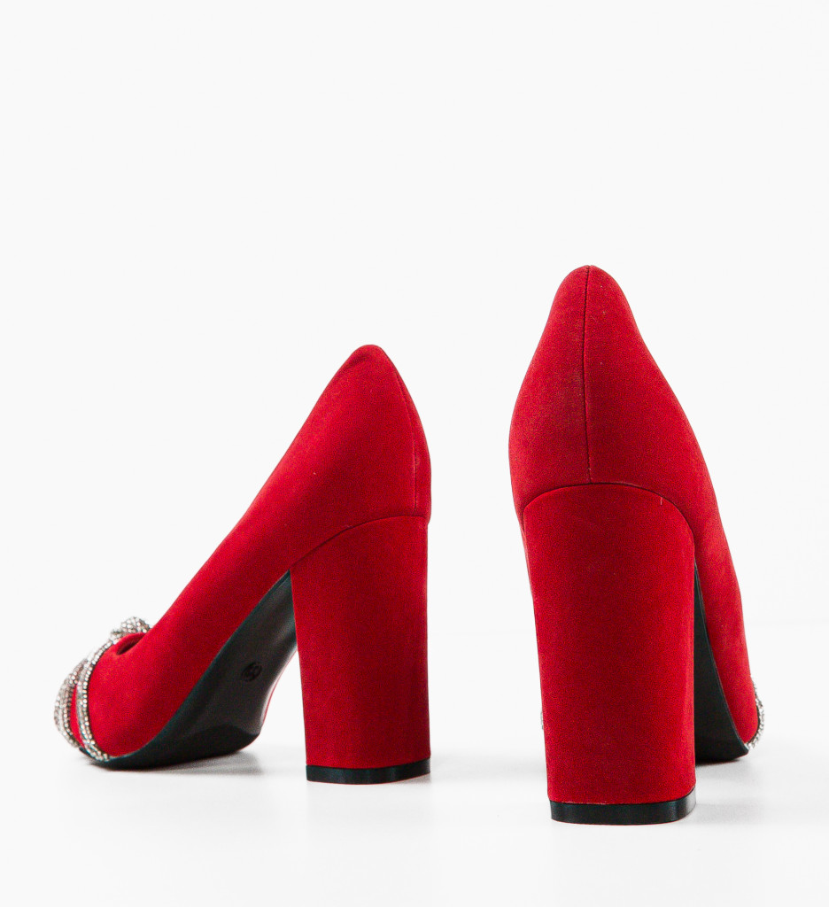 Pantofi Dama Baylor Rosii | Eleganță și Stil - imagine 7
