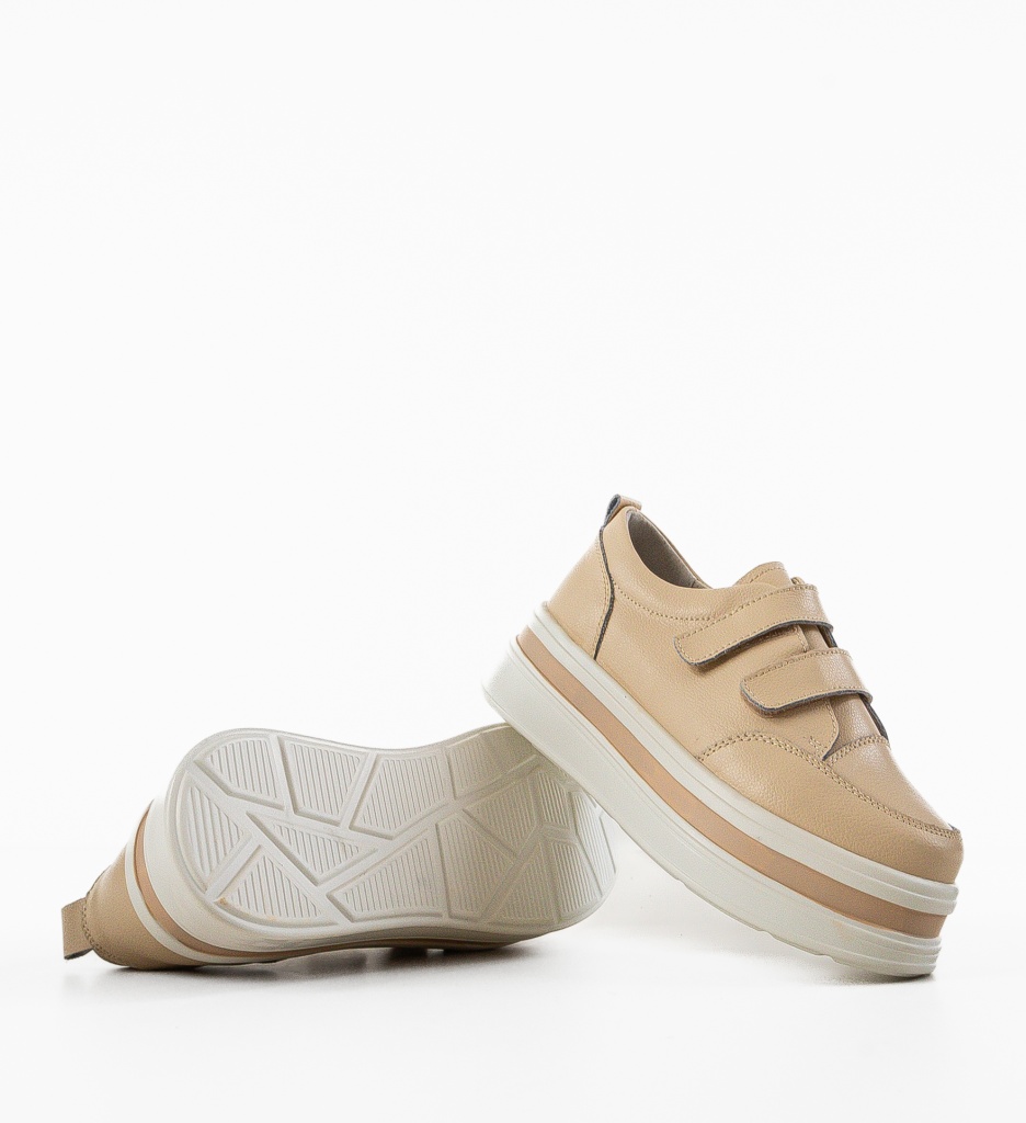 Pantofi Casual Akoste Bej - Confort și Stil - imagine 6
