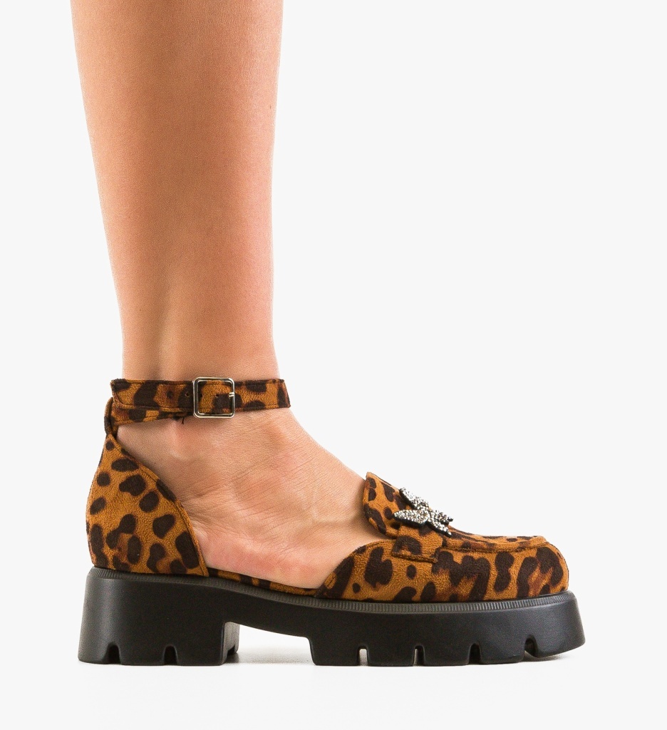 Pantofi Casual Polly Animal Print Eleganți - imagine 6