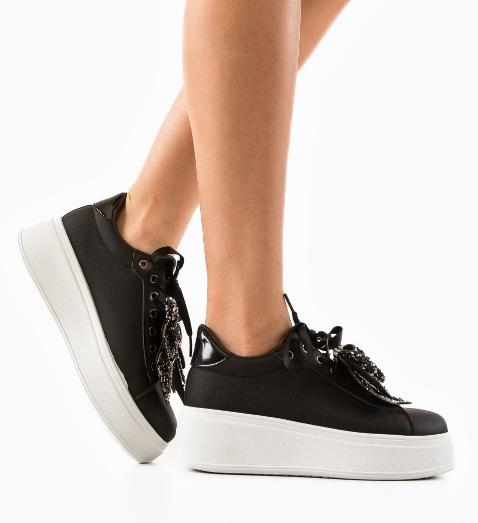 Sneakers Dama Akerman Negri | Confort și Stil - imagine 2