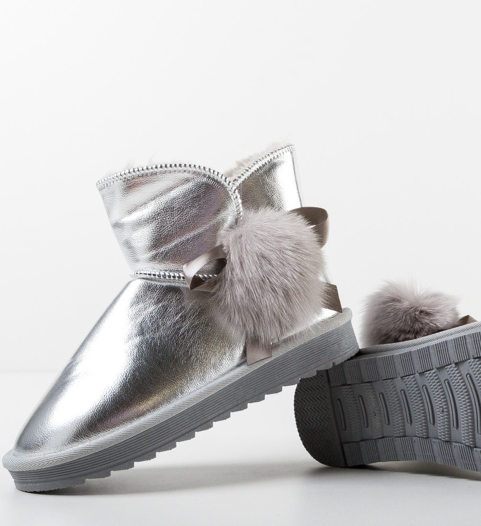 Cizme Ug Argintii - Confort și Stil Modern - imagine 5