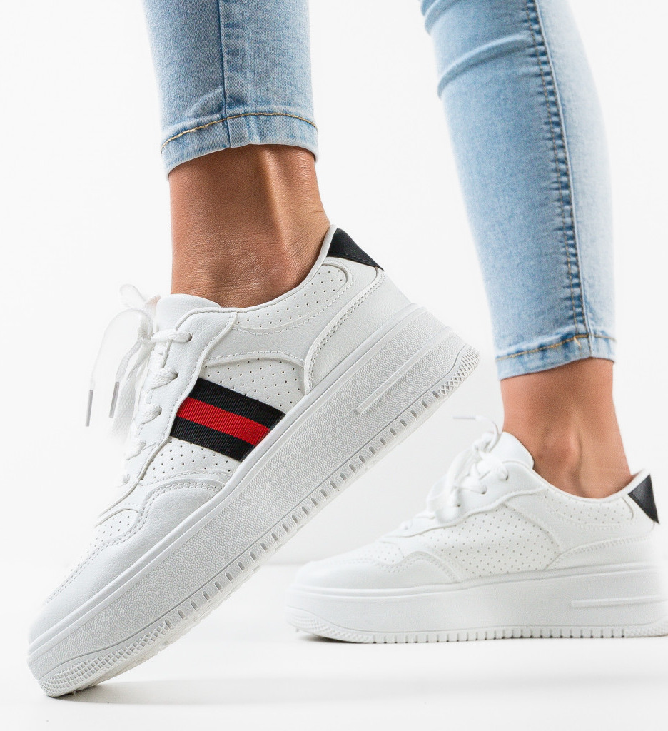 Sneakers Dama Adil Albi 2 - Confort și Stil - imagine 4